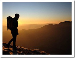 mountain-walking-sunset
